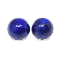 1.95 Ct.Tw.Total Carat Weight Cabochon Lapis Pair from Afghanistan Image