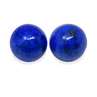 1.90 Ct.Tw.Total Carat Weight Cabochon Lapis Pair from Afghanistan Image