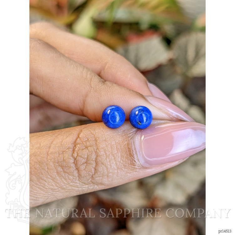 1.90 Ct.Tw. Cabochon Lapis Pair from Afghanistan