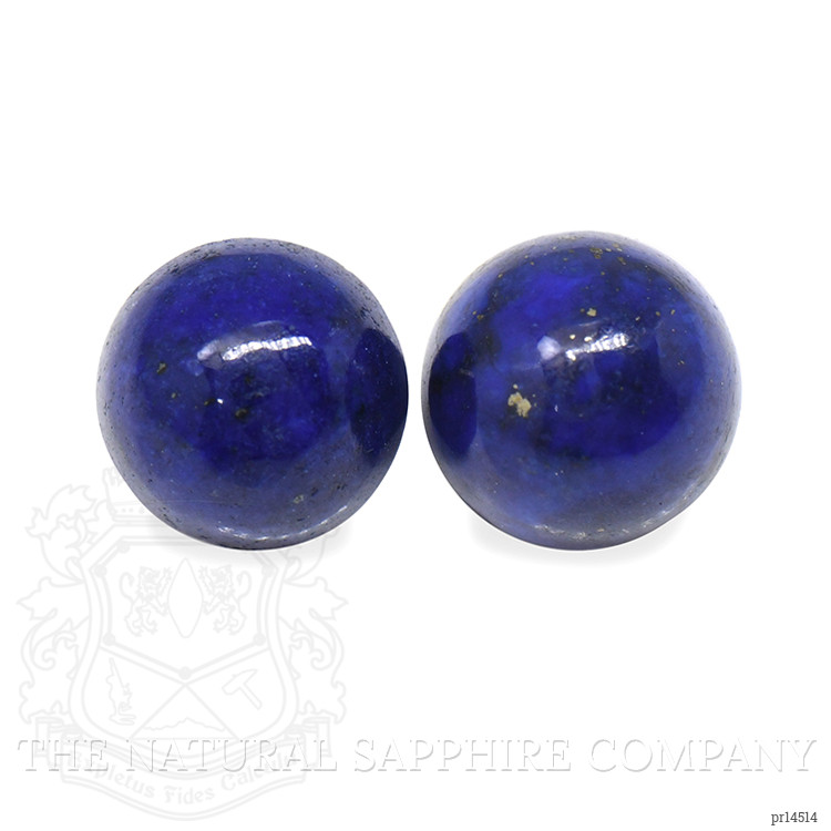 1.60 Ct.Tw. Cabochon Lapis Pair from Afghanistan