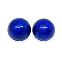 1.67 Ct.Tw.Total Carat Weight Cabochon Lapis Pair from Afghanistan Image
