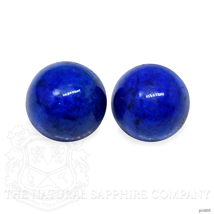 1.67 Ct.Tw. Cabochon Lapis Pair from Afghanistan