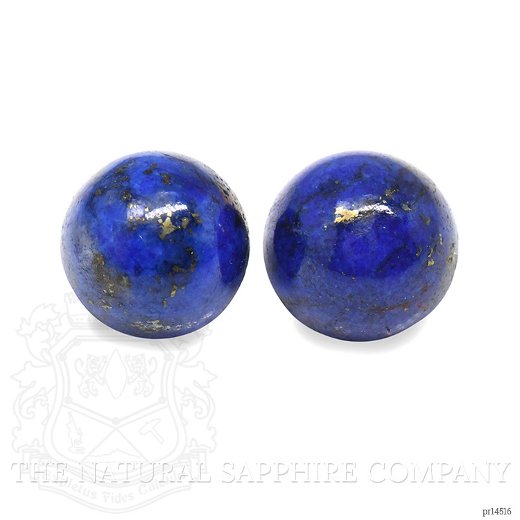 1.92 Ct.Tw. Cabochon Lapis Pair from Afghanistan