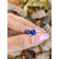 1.92 Ct.Tw.Total Carat Weight Cabochon Lapis Pair from Afghanistan Life Style