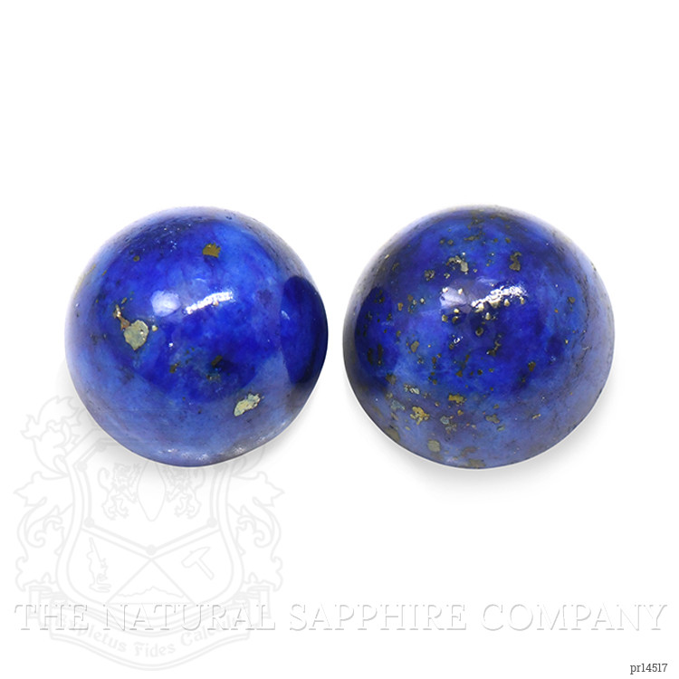 2.03 Ct.Tw. Cabochon Lapis Pair from Afghanistan
