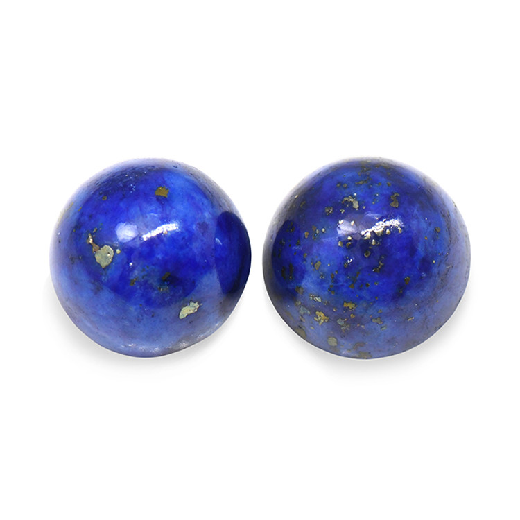 2.03 Ct.Tw. Cabochon Lapis Pair from Afghanistan