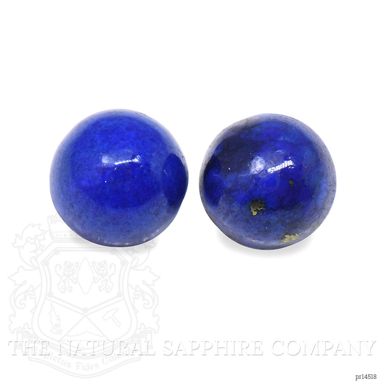 1.80 Ct.Tw. Cabochon Lapis Pair from Afghanistan