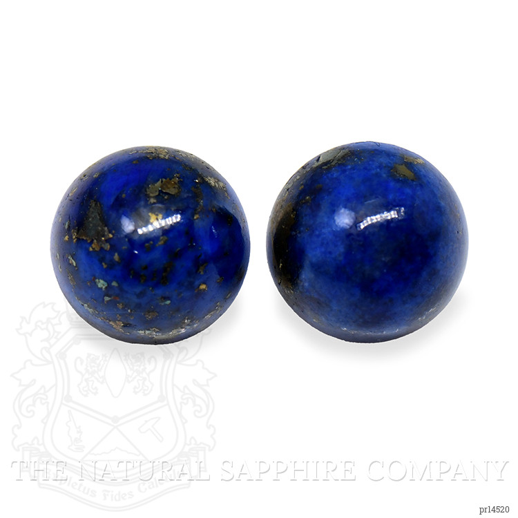 1.96 Ct.Tw. Cabochon Lapis Pair from Afghanistan