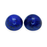 1.85 Ct.Tw.Total Carat Weight Cabochon Lapis Pair from Afghanistan Image