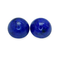 1.95 Ct.Tw.Total Carat Weight Cabochon Lapis Pair from Afghanistan Image