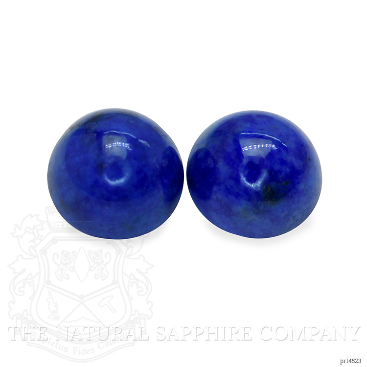 1.95 Ct.Tw. Cabochon Lapis Pair from Afghanistan