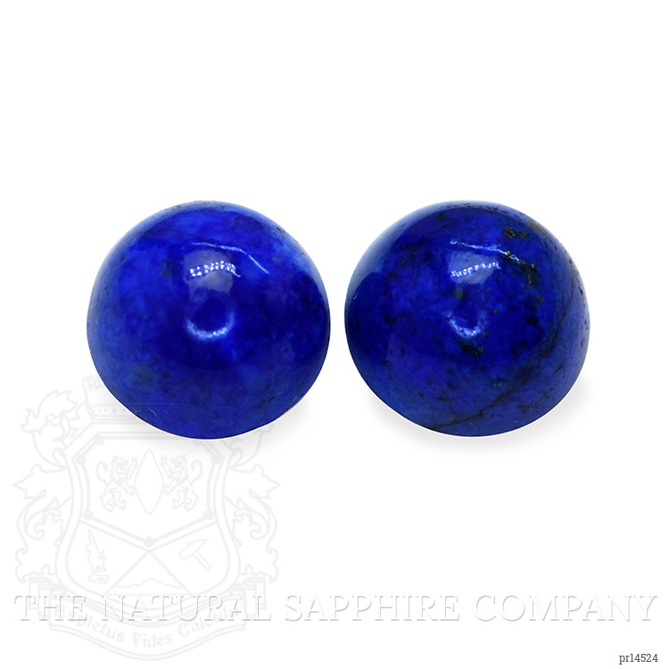 1.87 Ct.Tw. Cabochon Lapis Pair from Afghanistan