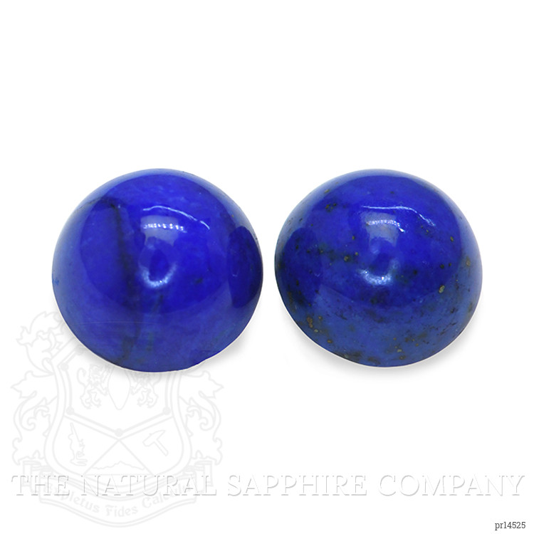 1.98 Ct.Tw. Cabochon Lapis Pair from Afghanistan
