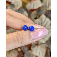 1.98 Ct.Tw.Total Carat Weight Cabochon Lapis Pair from Afghanistan Life Style