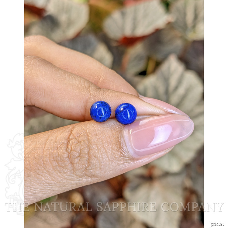 1.98 Ct.Tw. Cabochon Lapis Pair from Afghanistan