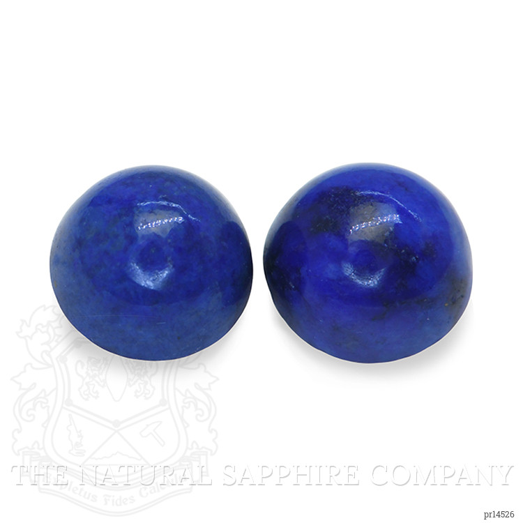 1.90 Ct.Tw. Cabochon Lapis Pair from Afghanistan