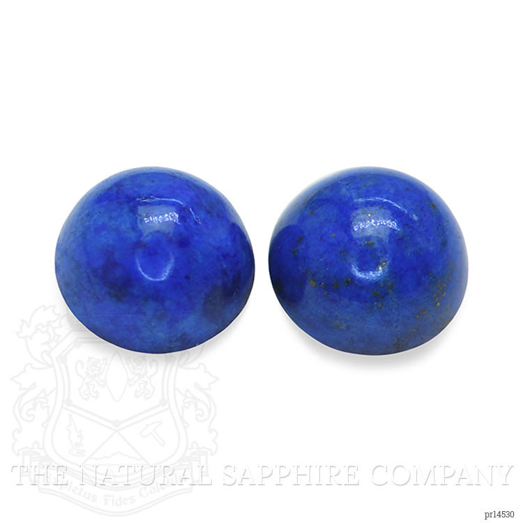 1.85 Ct.Tw. Cabochon Lapis Pair from Afghanistan