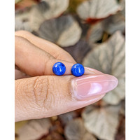1.85 Ct.Tw.Total Carat Weight Cabochon Lapis Pair from Afghanistan Life Style