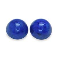 1.92 Ct.Tw.Total Carat Weight Cabochon Lapis Pair from Afghanistan Image