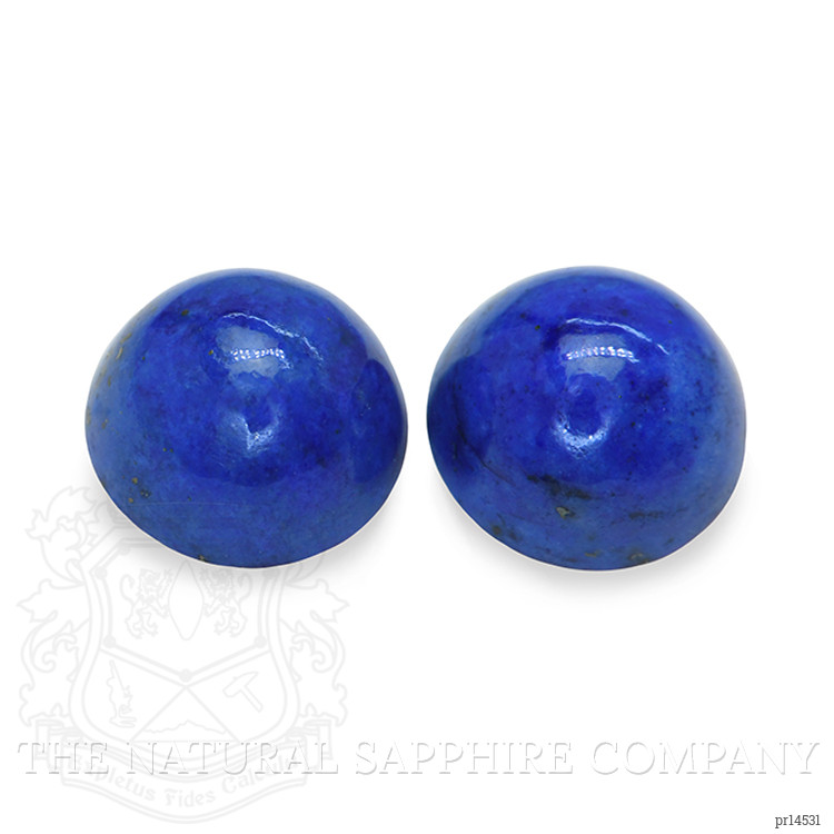 1.92 Ct.Tw. Cabochon Lapis Pair from Afghanistan