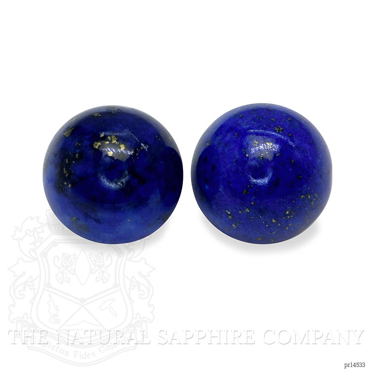 1.88 Ct.Tw. Cabochon Lapis Pair from Afghanistan