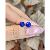 1.88 Ct.Tw.Total Carat Weight Cabochon Lapis Pair from Afghanistan Life Style