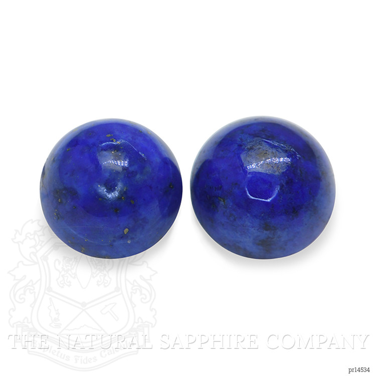 1.85 Ct.Tw. Cabochon Lapis Pair from Afghanistan