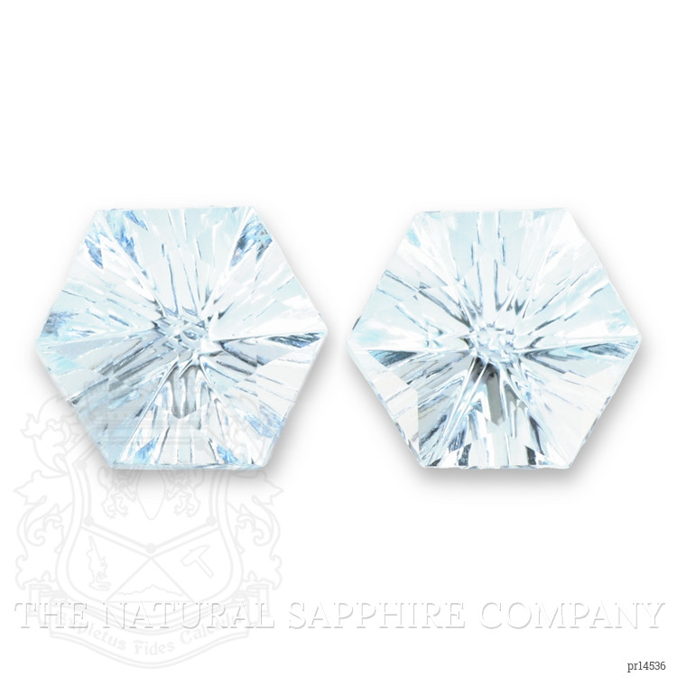 13.68 Ct.Tw. Blue Aquamarine Pair from Brazil