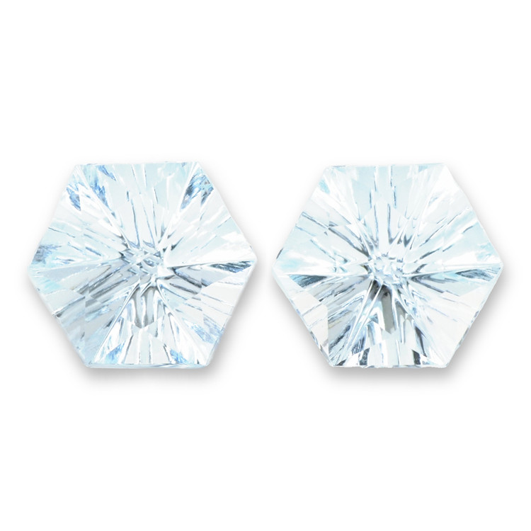 13.68 Ct.Tw. Blue Aquamarine Pair from Brazil