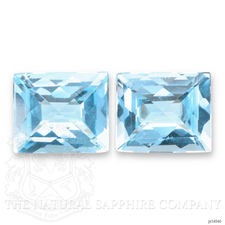 12.33 Ct.Tw. Sky Blue Topaz Pair from Brazil