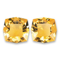 14.66 Ct.Tw.Total Carat Weight Yellow Citrine Pair from Brazil Video