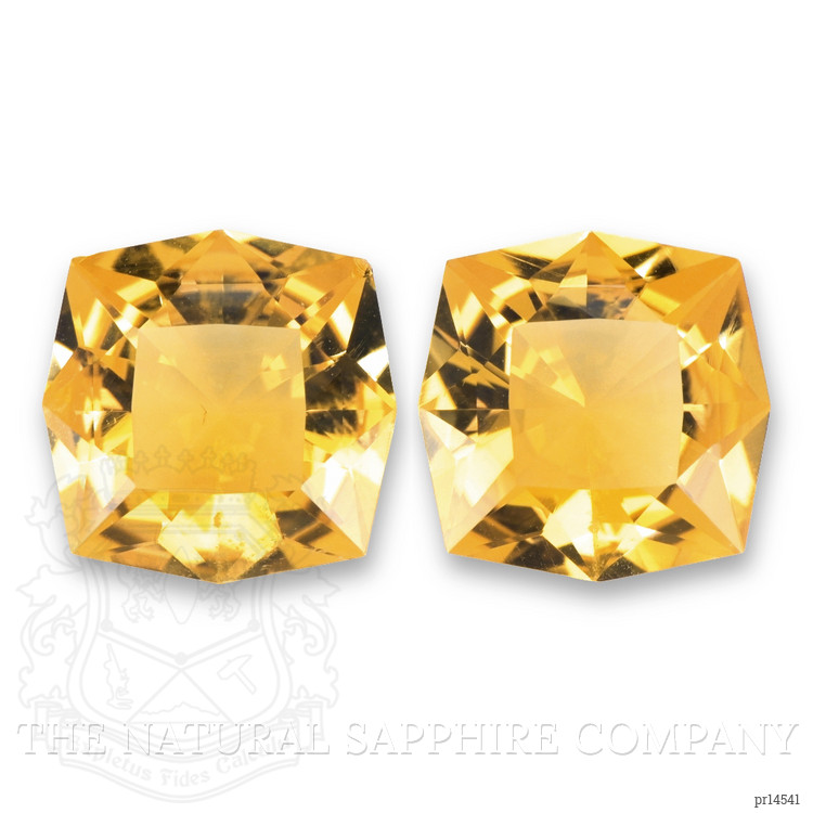 14.66 Ct.Tw. Yellow Citrine Pair from Brazil