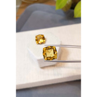14.66 Ct.Tw.Total Carat Weight Yellow Citrine Pair from Brazil Life Style