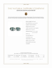 1.25 Ct.Tw.Total Carat Weight Bluish Green Sapphire Pair from Ceylon (Sri Lanka) Scan Report