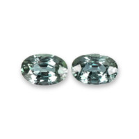 1.25&nbsp;Ct.Tw.Total Carat Weight Bluish Green Sapphire Pair from Ceylon (Sri Lanka) Video