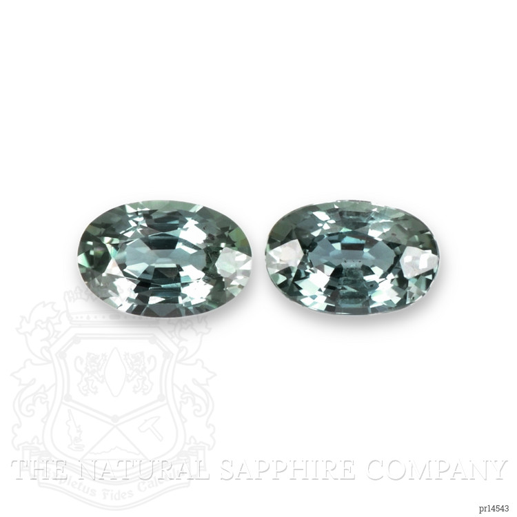 1.25 Ct.Tw. Bluish Green Sapphire Pair from Ceylon (Sri Lanka)