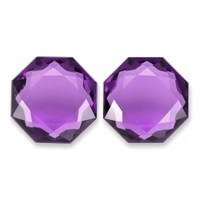 13.17 Ct.Tw.Total Carat Weight Purple Amethyst Pair from Brazil Video