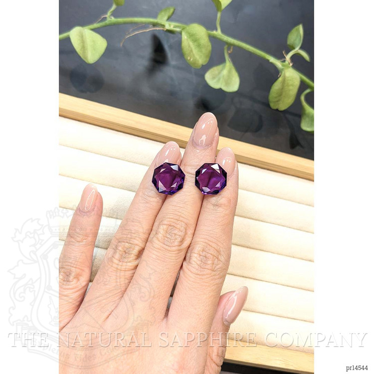 13.17 Ct.Tw. Purple Amethyst Pair from Brazil