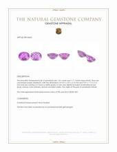 3.33&nbsp;Ct.Tw.Total Carat Weight Purple Amethyst Pair from Brazil Appraisal