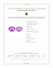 3.33&nbsp;Ct.Tw.Total Carat Weight Purple Amethyst Pair from Brazil Scan Report