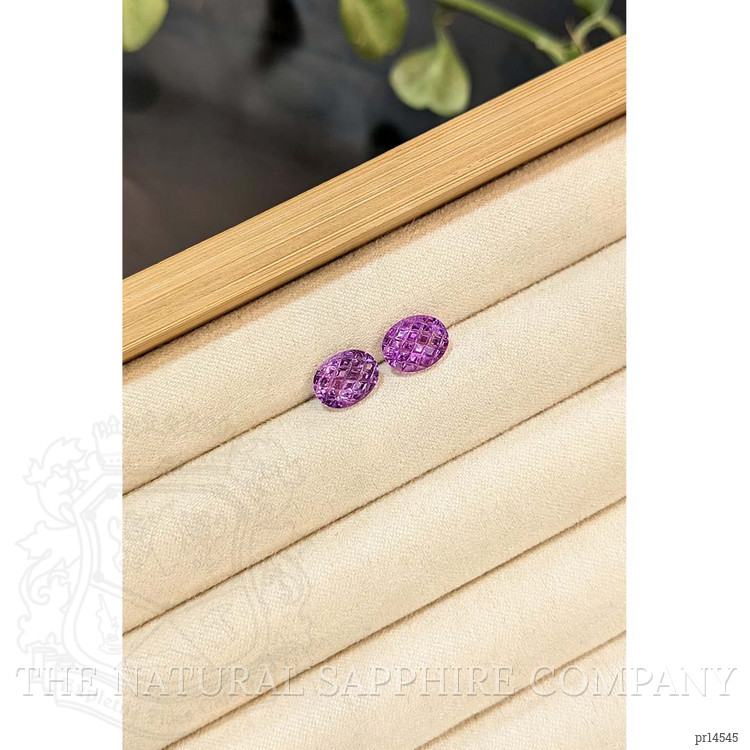 3.33 Ct.Tw. Purple Amethyst Pair from Brazil