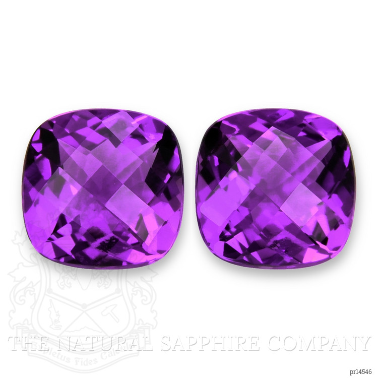 11.60 Ct.Tw. Purple Amethyst Pair from Brazil