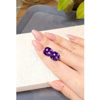 11.60 Ct.Tw.Total Carat Weight Purple Amethyst Pair from Brazil Life Style