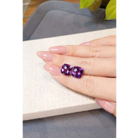 10.02 Ct.Tw.Total Carat Weight Purple Amethyst Pair from Brazil Life Style