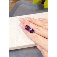 10.21&nbsp;Ct.Tw.Total Carat Weight Purple Amethyst Pair from Brazil Life Style