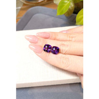 7.37 Ct.Tw.Total Carat Weight Purple Amethyst Pair from Brazil Life Style