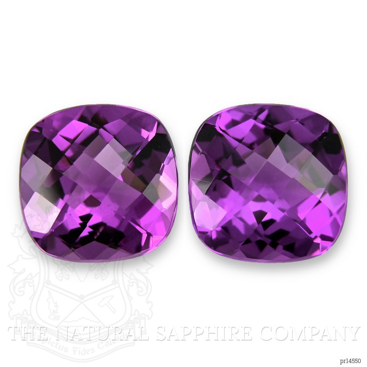 7.45 Ct.Tw. Purple Amethyst Pair from Brazil