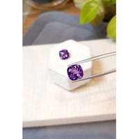 7.45 Ct.Tw.Total Carat Weight Purple Amethyst Pair from Brazil Life Style