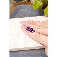7.45 Ct.Tw.Total Carat Weight Purple Amethyst Pair from Brazil Life Style