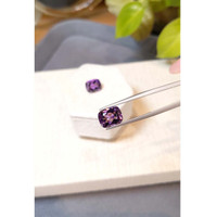 6.10 Ct.Tw.Total Carat Weight Purple Amethyst Pair from Brazil Life Style